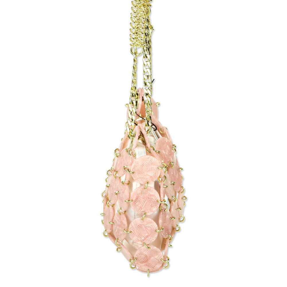 Sandro Rose Pink Acetate Pastille PM Bag