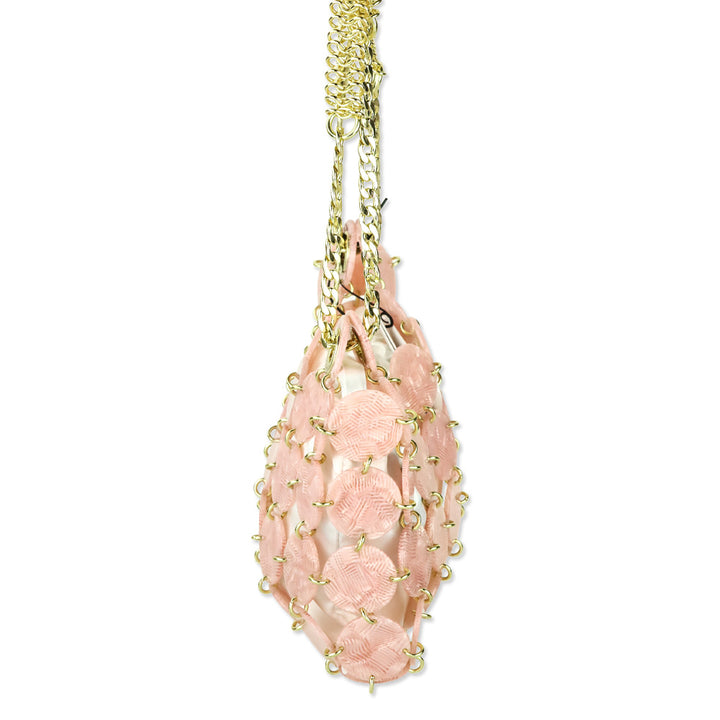 Sandro Rose Pink Acetate Pastille PM Bag