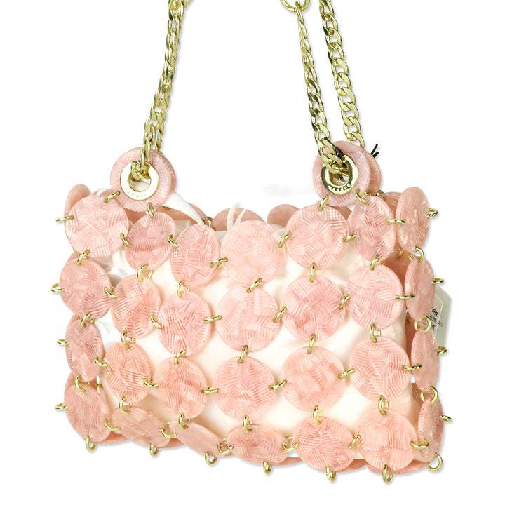 Sandro Rose Pink Acetate Pastille PM Bag