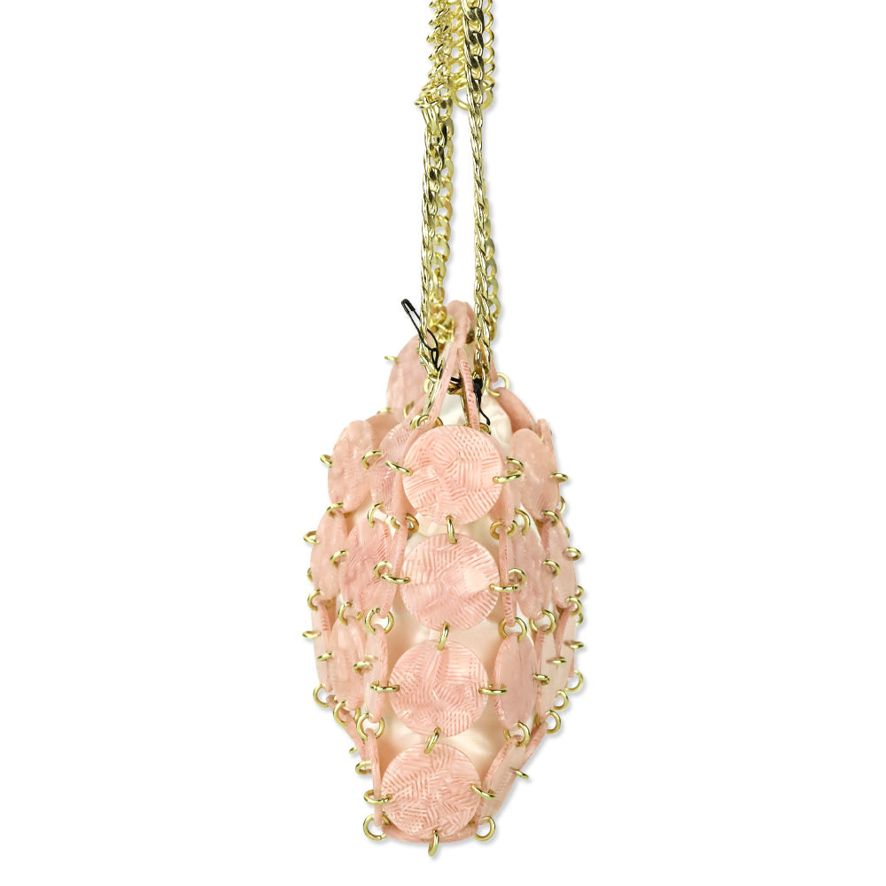 Sandro Rose Pink Acetate Pastille PM Bag