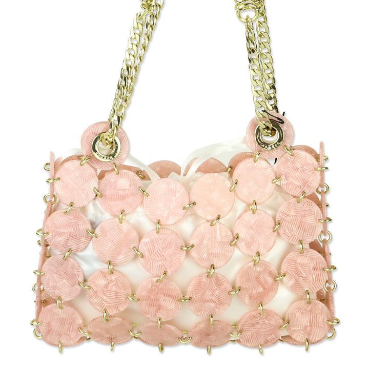 Sandro Rose Pink Acetate Pastille PM Bag