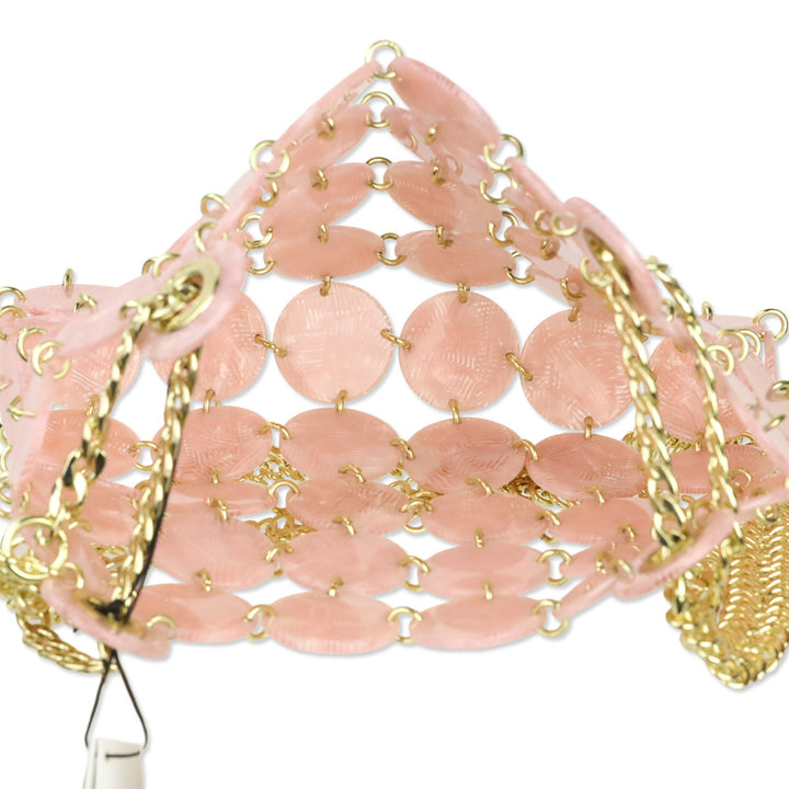 Sandro Rose Pink Acetate Pastille PM Bag