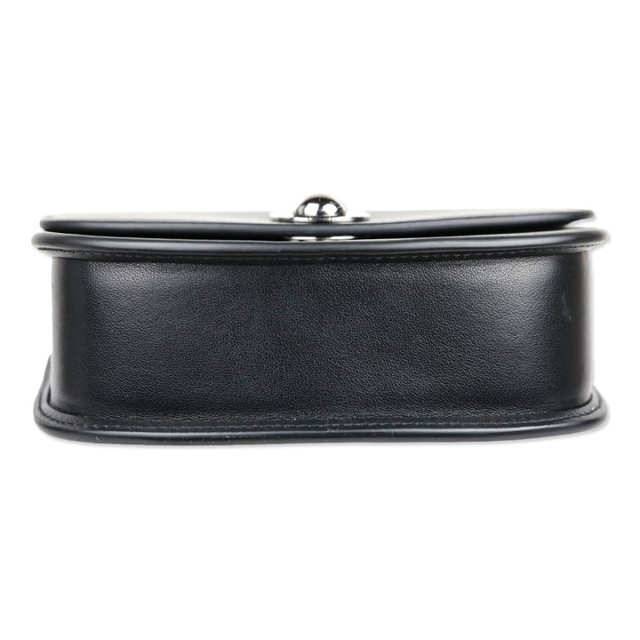 Savette Black Leather Mini Tondo Bag