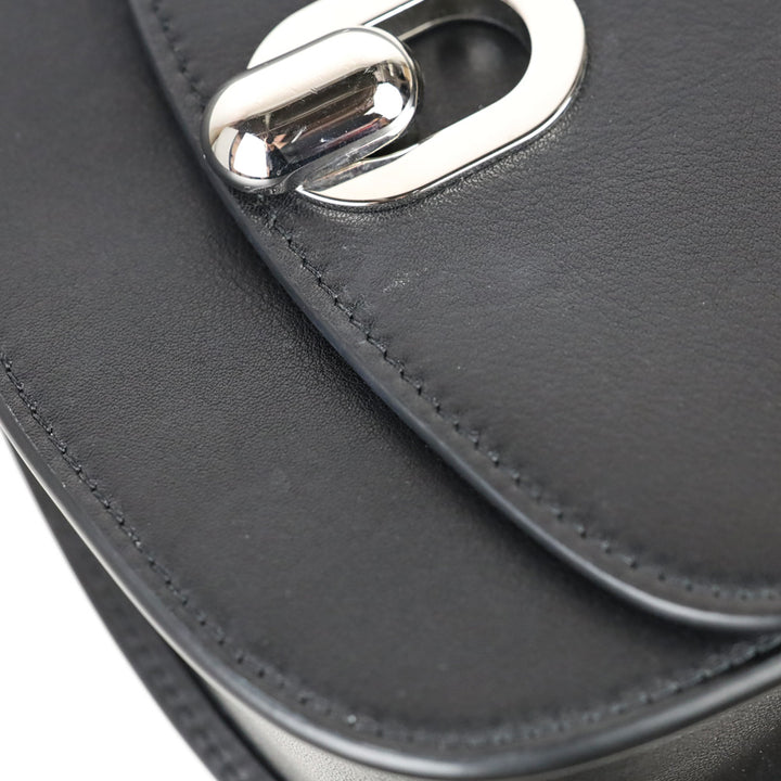 Savette Black Leather Mini Tondo Bag