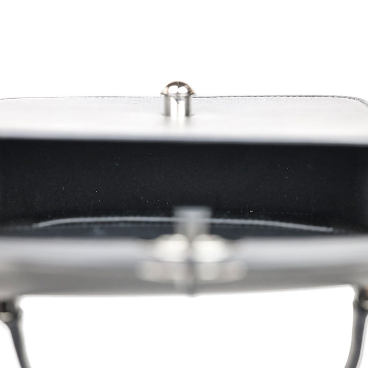 Savette Black Leather Mini Tondo Bag