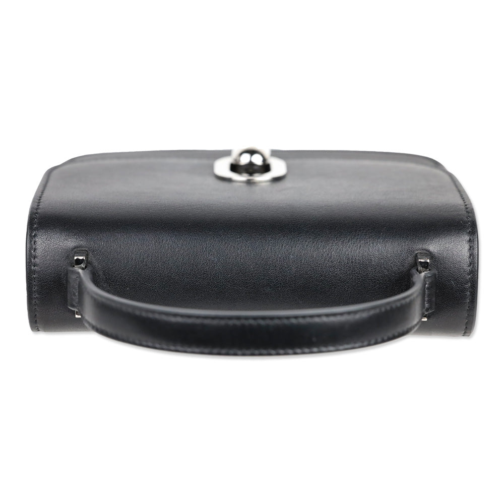 Savette Black Leather Mini Tondo Bag