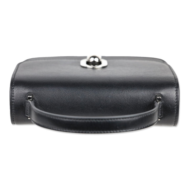 Savette Black Leather Mini Tondo Bag