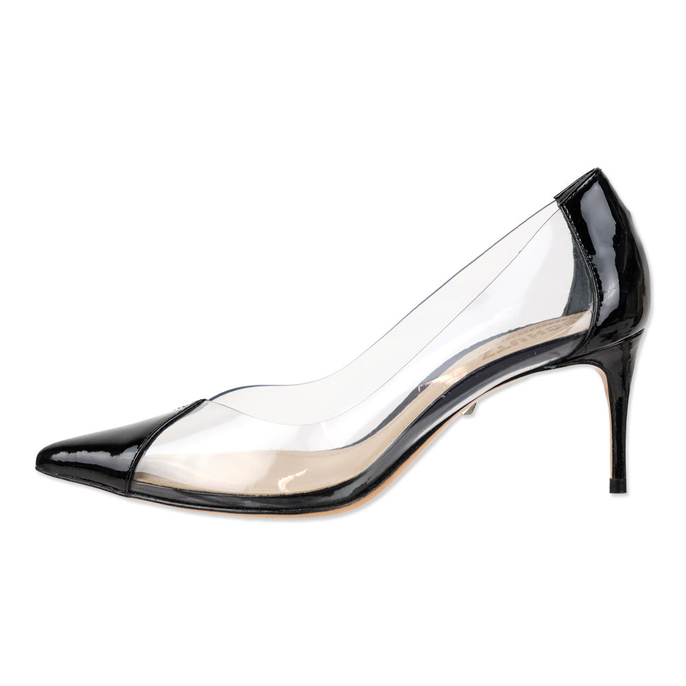 Schutz Garthy Vinyl & Black Patent Leather Pump