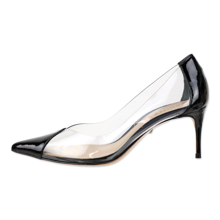 Schutz Garthy Vinyl & Black Patent Leather Pump