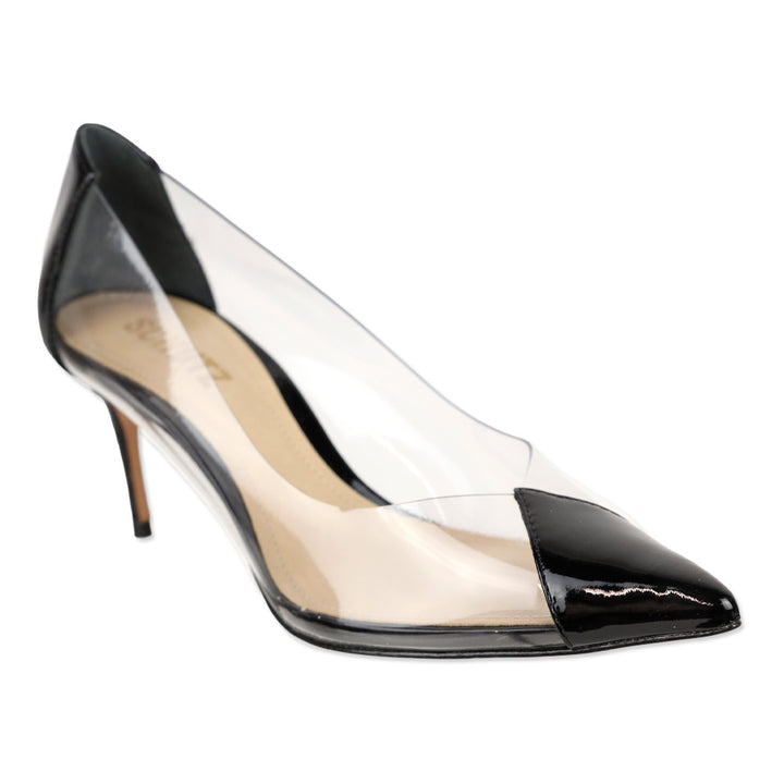 Schutz Garthy Vinyl & Black Patent Leather Pump