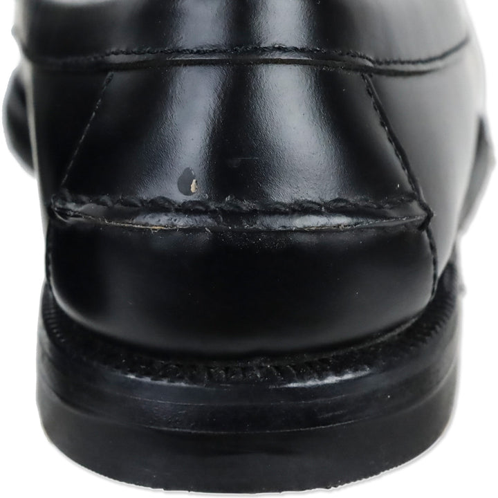 Sebago Black White Leather Classic Dan Moccasin Business Loafers