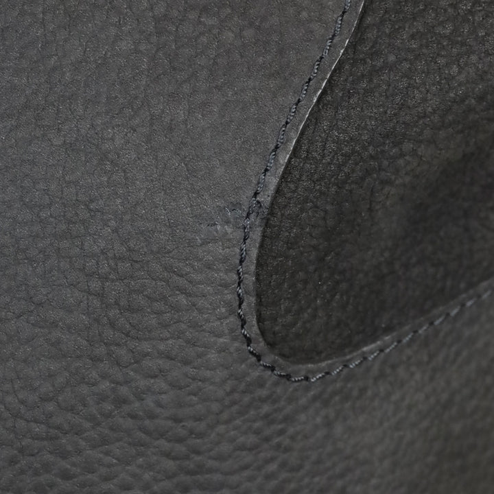 See by Chloé Graphite Pebbled Suede and Black Leather Trim Satchel