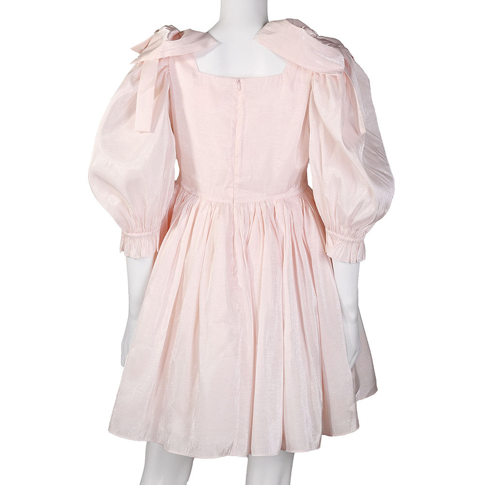 Selkie Light Pink Shimmer Mini Dress