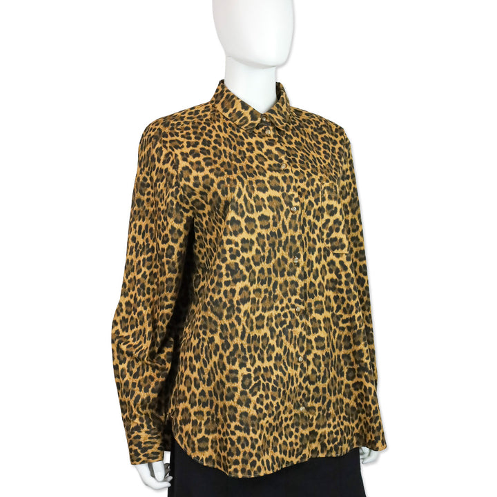 Sézane Leo Nevada Print Organic Cotton Max Shirt