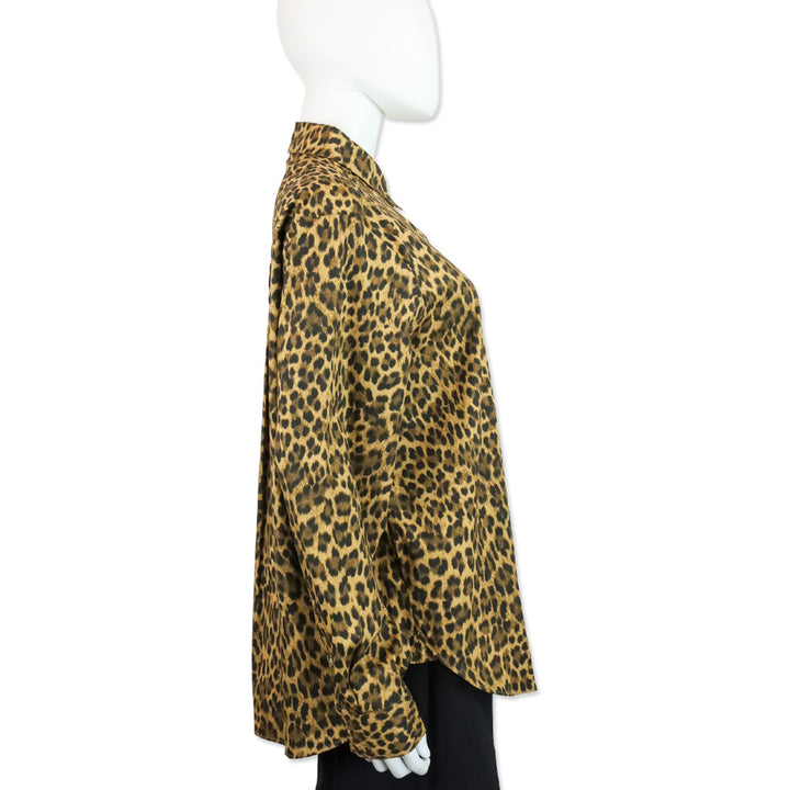 Sézane Leo Nevada Print Organic Cotton Max Shirt