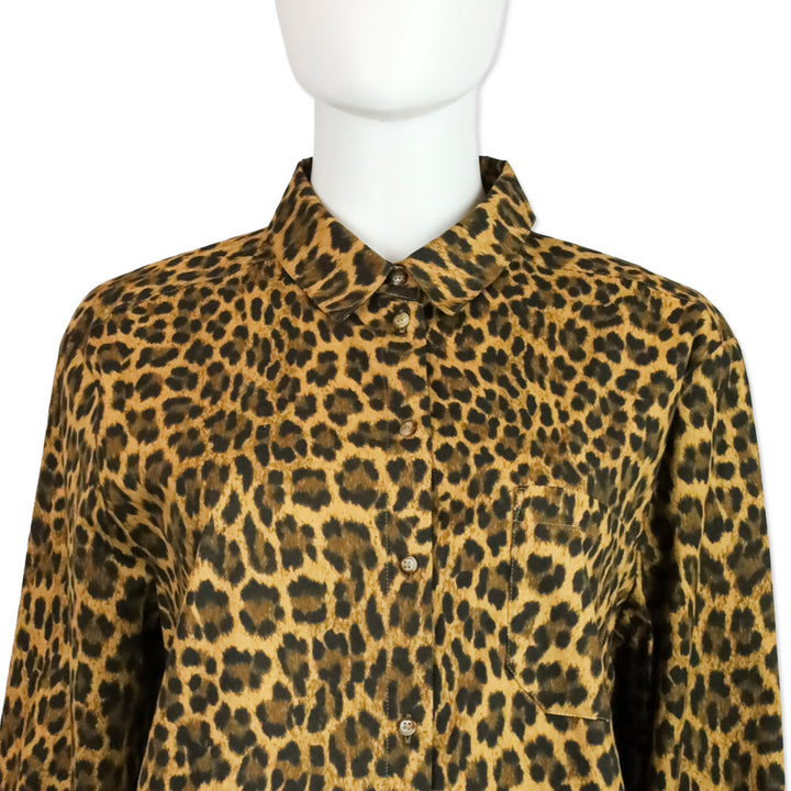 Sézane Leo Nevada Print Organic Cotton Max Shirt