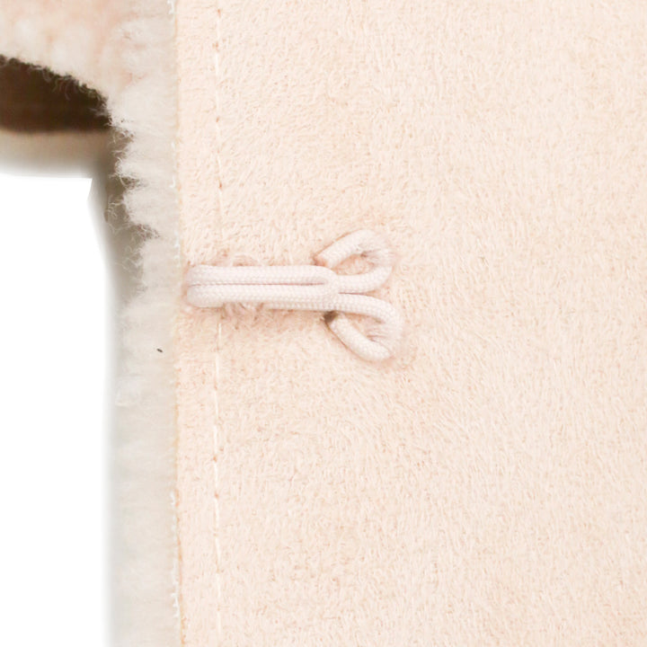 Shrimps Pink Shearling Cardigan
