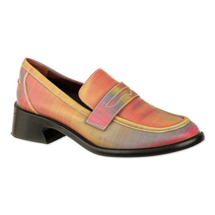Sies Marjan Multicolor Iridescent Penny Loafers