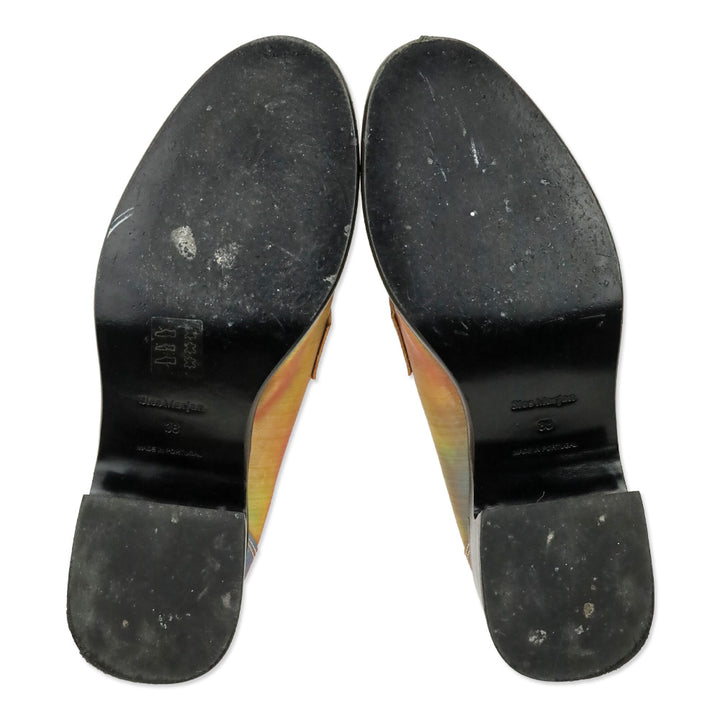 Sies Marjan Multicolor Iridescent Penny Loafers