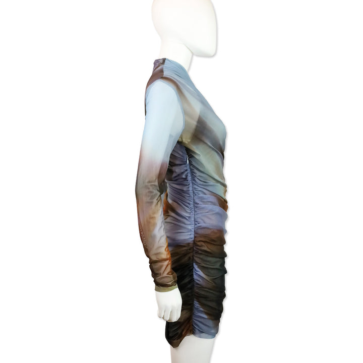 Significant Other Lucid Bloom Soda Long Sleeve Mini Dress