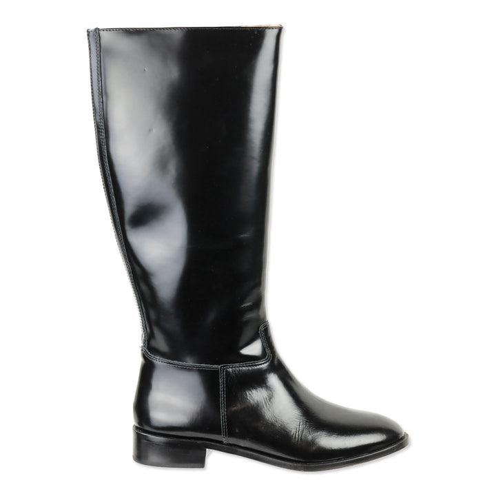 Silent D Black Patent Leather Giselle Boot