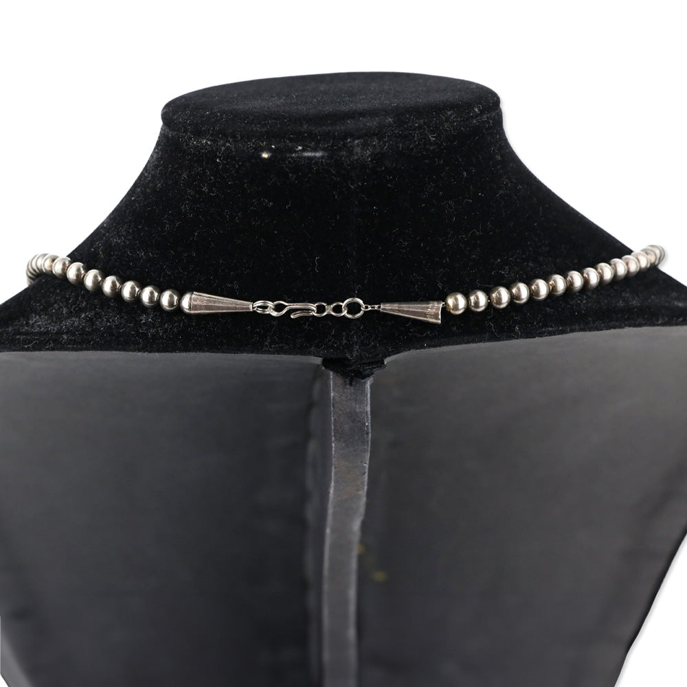 Silver Ball Chain Link Necklace