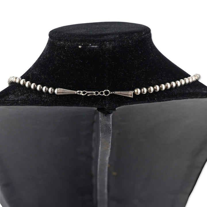 Silver Ball Chain Link Necklace