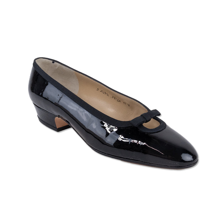 Silvia Fiorentina Black Patent Leather Loafers