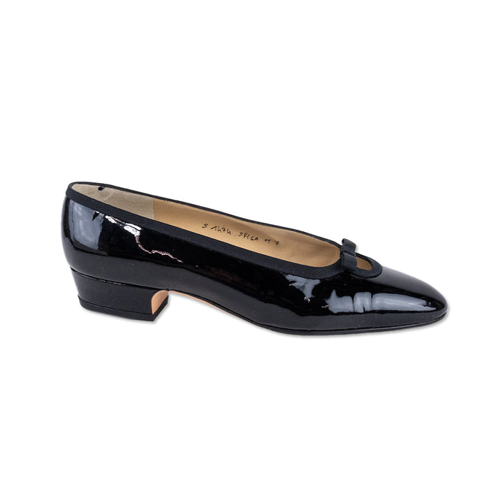 Silvia Fiorentina Black Patent Leather Loafers