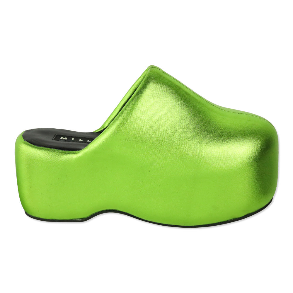 Simon Miller Metallic Galactic Green Platform Bubble Clog