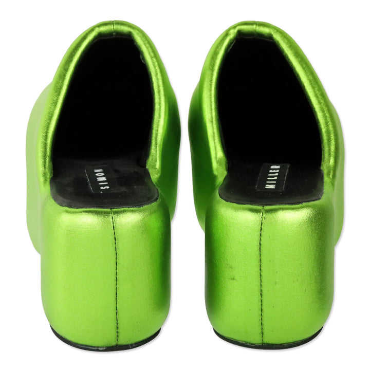 Simon Miller Metallic Galactic Green Platform Bubble Clog