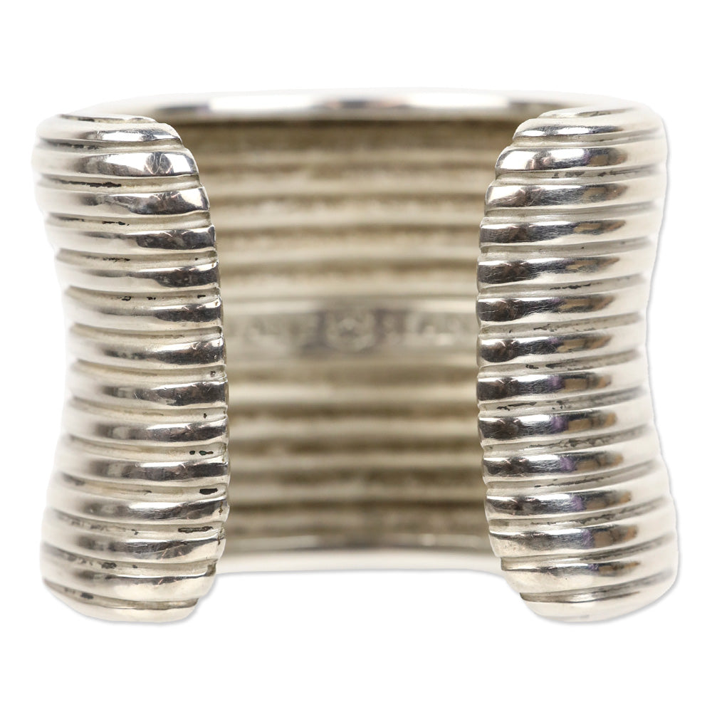 Slane Sterling Silver Wide Ribbed Cuff Bracelet