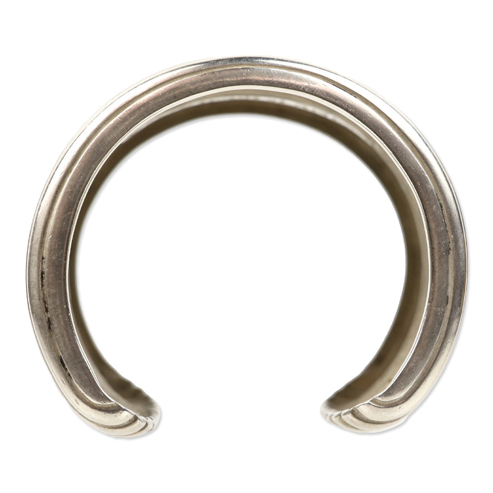 Slane Sterling Silver Wide Ribbed Cuff Bracelet