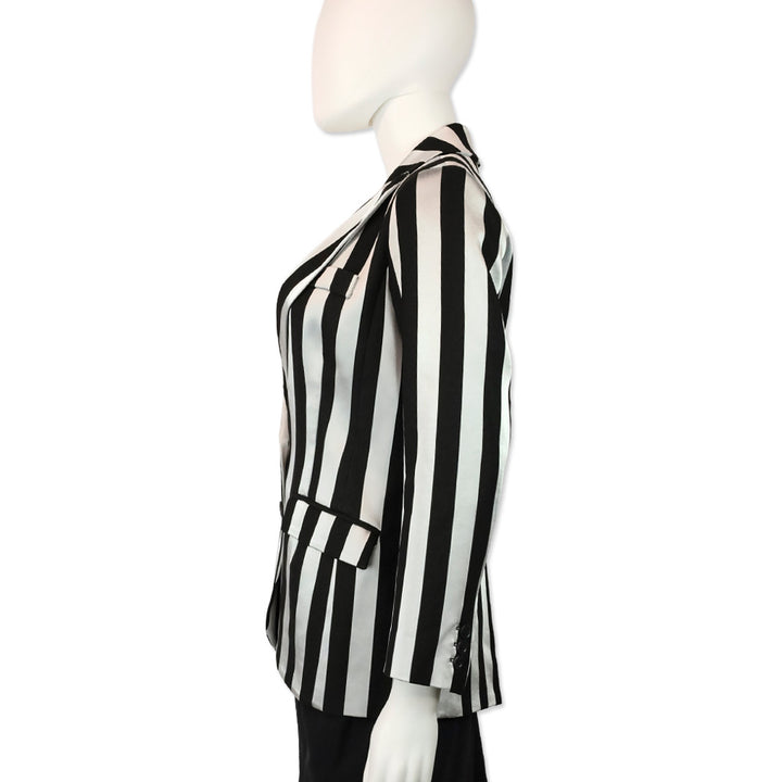 Smythe Black & Silver Ref Striped Boy Blazer