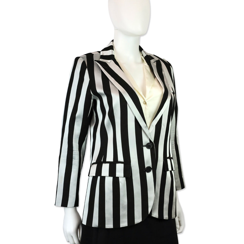 Smythe Black & Silver Ref Striped Boy Blazer