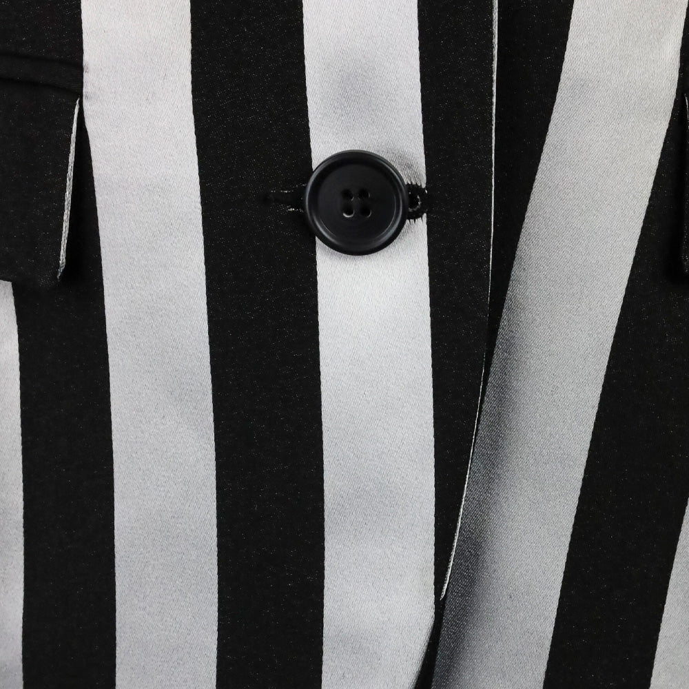 Smythe Black & Silver Ref Striped Boy Blazer