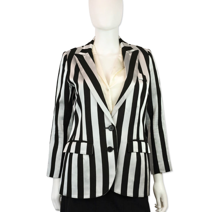 Smythe Black & Silver Ref Striped Boy Blazer