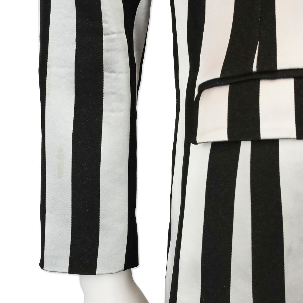 Smythe Black & Silver Ref Striped Boy Blazer