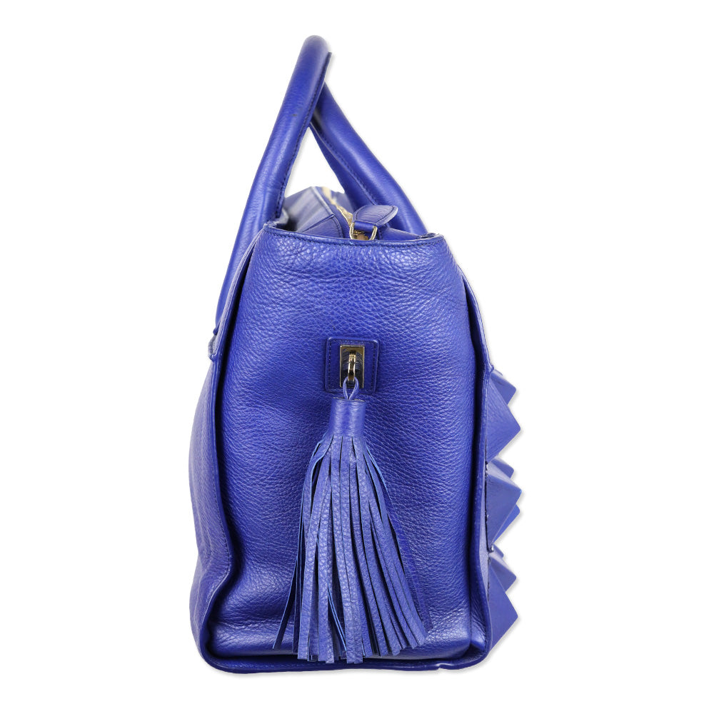 Sofia Al Asfoor Classic Signature Blue Shield Bag