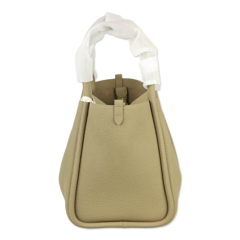 Songmont Cream Apricot Full Grain Leather Large Song Bag