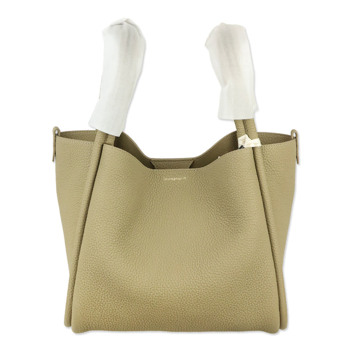 Songmont Cream Apricot Full Grain Leather Large Song Bag