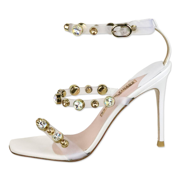 Sophia Webster White Rosalind Gem 85 Sandals