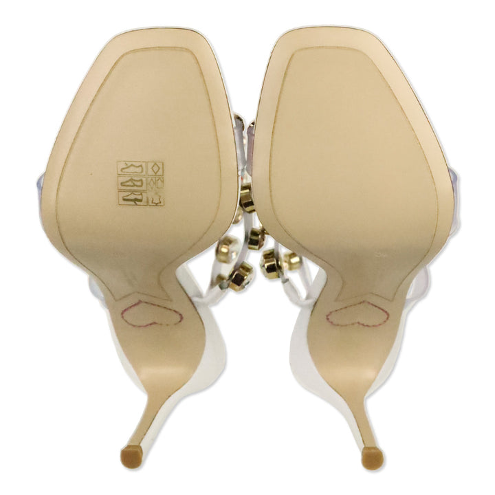 Sophia Webster White Rosalind Gem 85 Sandals