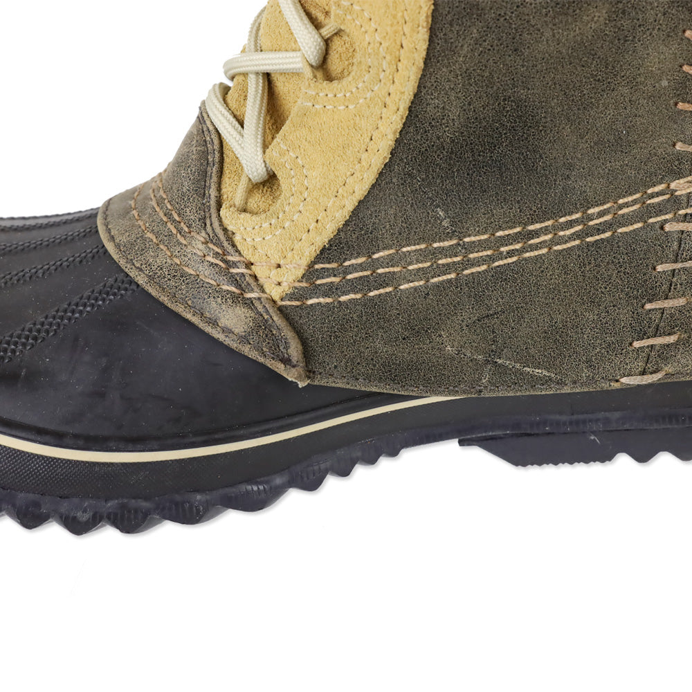 Sorel Cate The Great Tan Leather Lace-Up Waterproof Duck Boots