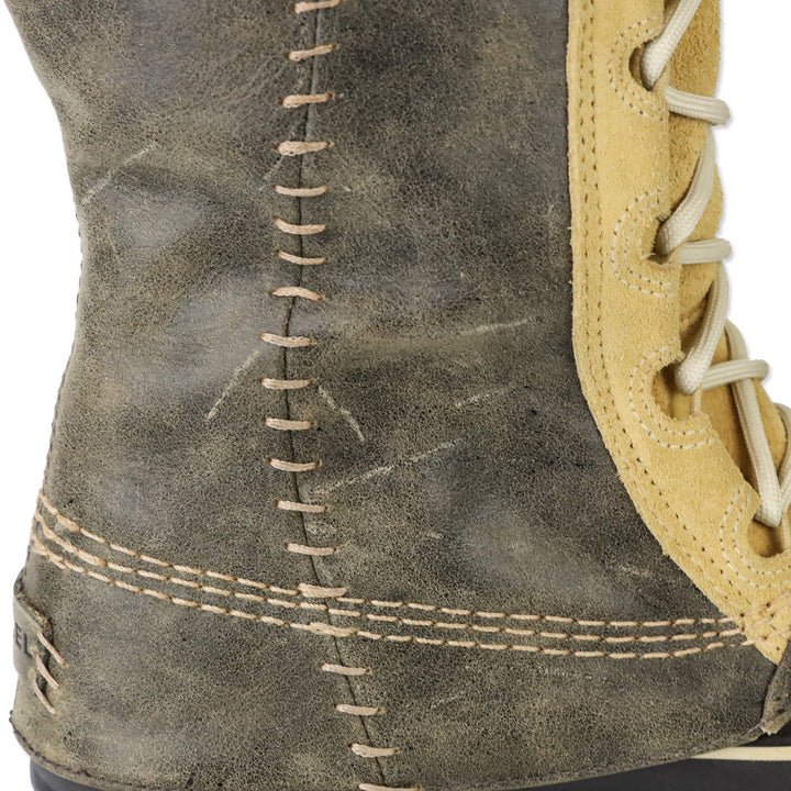 Sorel Cate The Great Tan Leather Lace-Up Waterproof Duck Boots