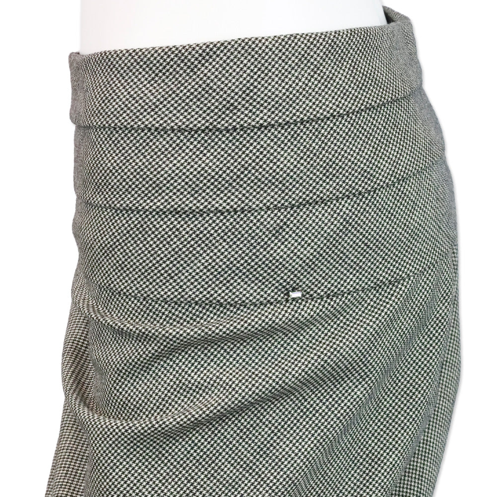 Sportmax by Max Mara Houndstooth Wool Midi Skirt