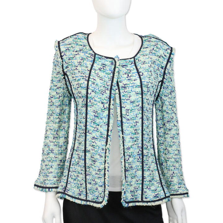 St. John Couture Jade Multicolor Tweed Jacket