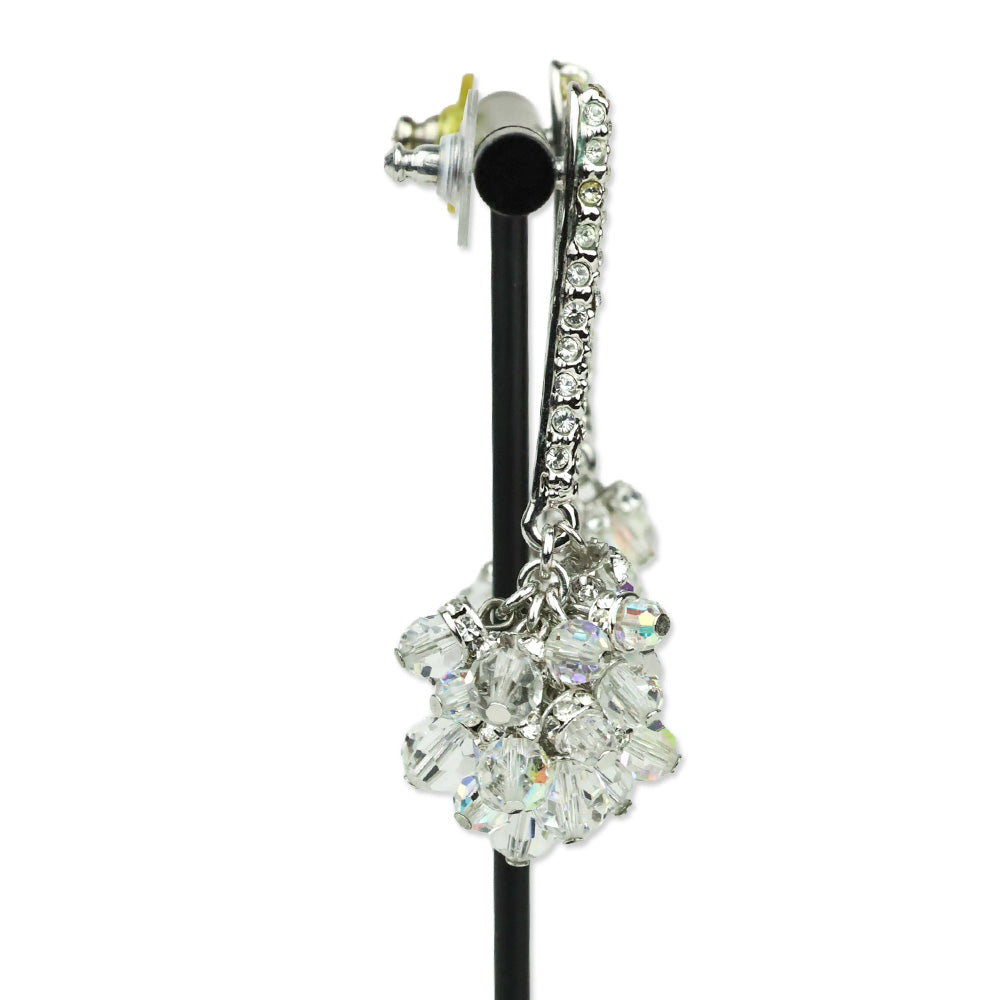 St. John Crystal Beaded Drop Earrings