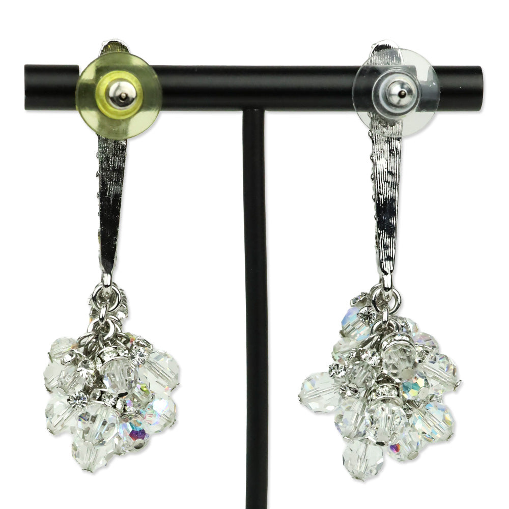 St. John Crystal Beaded Drop Earrings