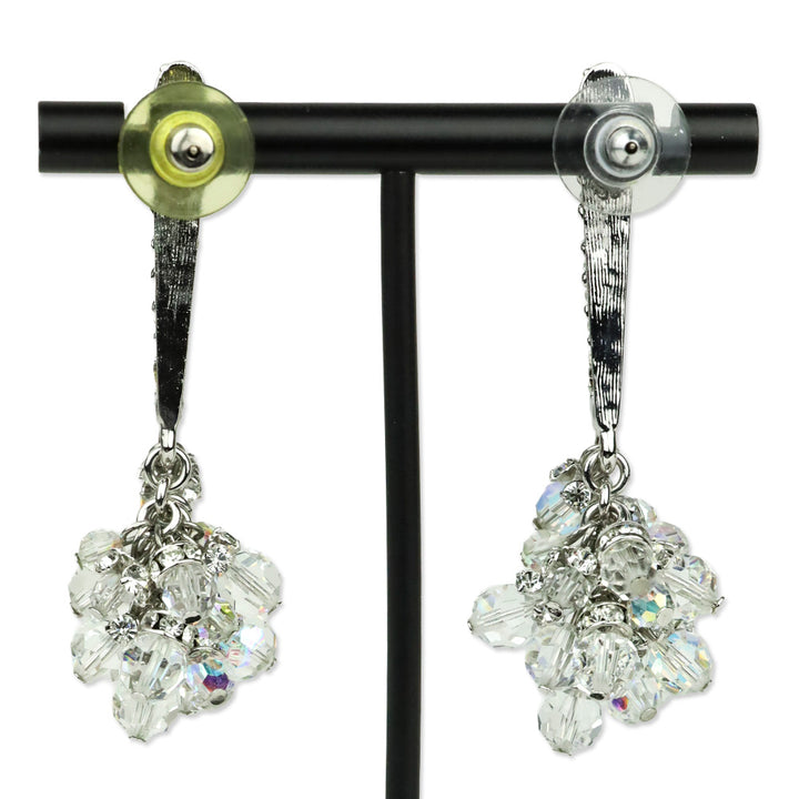 St. John Crystal Beaded Drop Earrings